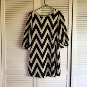 Black and White Chevron dress
